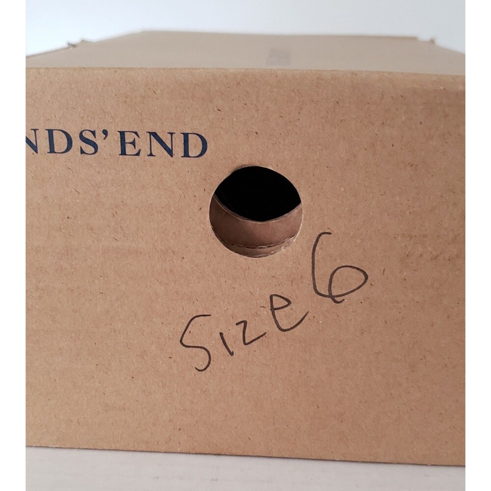 NEW Lands End Womens 6 Med White Blue Mesh Slip-on Athletic Water Shoes W Box - Picture 16 of 16